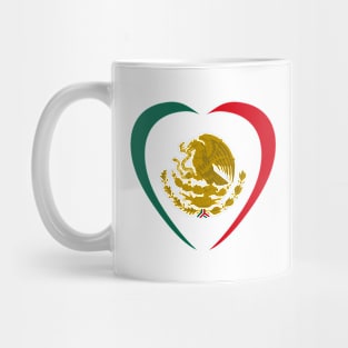 Mexican Patriot Flag Series (Heart) Mug